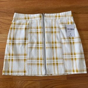 Forever 21 Denim Plaid Skirt